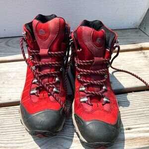 Oboz Women's Bridger Hiking Boot in Red - US 10.5 - Waterproof / Nonslip